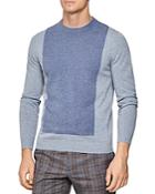 Reiss Cassidy Color-block Wool & Cashmere Crewneck Sweater