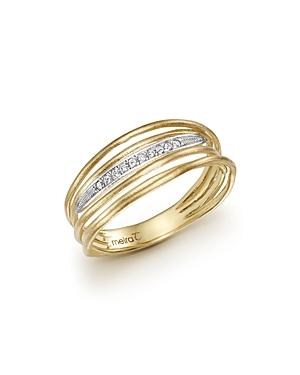 Meira T 14k Yellow Gold Ring With Diamonds