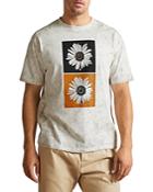 Ted Baker Parnel Relaxed Fit Smiley Daisy Tee