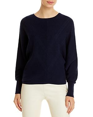 T Tahari Rib & Cable Knit Sweater