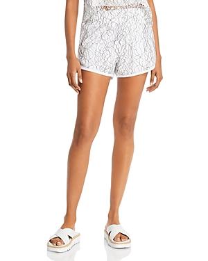 Generation Love Rose Lace Sweat Shorts
