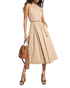 Michael Michael Kors Chain Belt Halter Dress