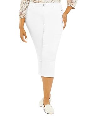 Nydj Plus Chloe Capri Jeans In Optic White