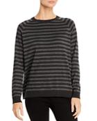 Eileen Fisher Striped Raglan-sleeve Sweater