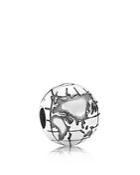 Pandora Clip - Sterling Silver Globe, Moments Collection