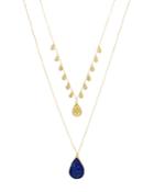 Sparkling Sage Layered Pendant Necklace - Compare At $117