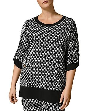 Marina Rinaldi Amber Jacquard Top