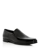 Armani Men's Leather Apron Toe Slip-on Loafers