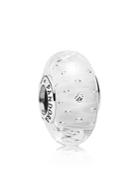 Pandora Charm - Murano Glass, Sterling Silver & Cubic Zirconia Clear Effervescence