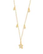 Aqua Cubic Zirconia Star Pendant Necklace, 18 - Exclusive