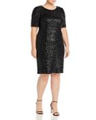 Adrianna Papell Plus Sequin Cocktail Dress