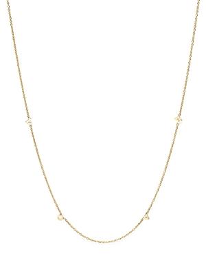 Zoe Chicco 14k Yellow Gold Itty Bitty Love Letters Necklace, 16