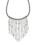 Lagos 18k Gold And Sterling Silver Caviar Icon Bib Rope Necklace, 16