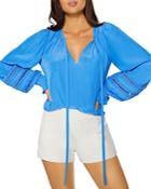 Ramy Brook Henri Embroidered Blouse