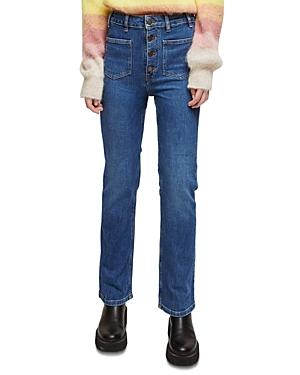 Maje Passion Flared Jeans In Blue