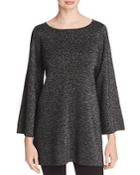 Eileen Fisher Metallic Bell Sleeve Tunic Sweater - 100% Exclusive