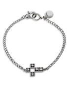 Allsaints Cross Charm Chain Bracelet