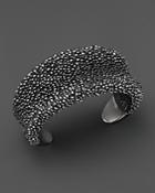 Roberto Coin Ruthenium Plated Sterling Silver Stingray Wide Concave Cuff