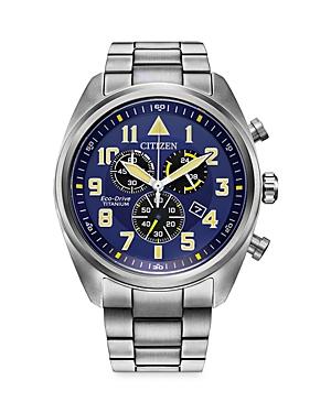 Citizen Eco Garrison Two Tone Super Titanium Watch, 44mm