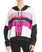 Karl Lagerfeld Paris Color Blocked Hoodie