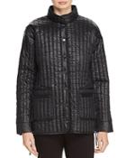 Eileen Fisher Quilted Stand-collar Jacket
