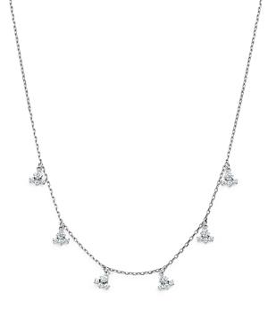 Kc Designs Diamond Dangle Station Necklace In 14k White Gold, .60 Ct. T.w.