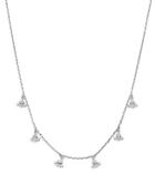 Kc Designs Diamond Dangle Station Necklace In 14k White Gold, .60 Ct. T.w.