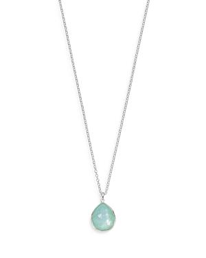 Ippolita Sterling Silver Wonderland Celery Mother Of Pearl & Rock Crystal Teardrop Pendant Necklace, 16-18