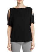 Eileen Fisher Boat Neck Cold Shoulder Kimono Top - 100% Exclusive