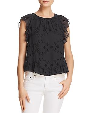 Joie Candida Silk Lace Top