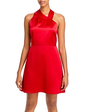 Milly Tiffany Hammered Satin Mini Dress