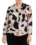 Nic+zoe Plus Reflections Printed Blouse