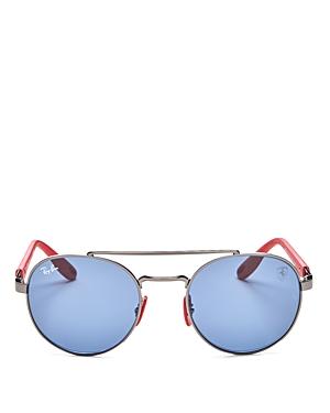 Ray-ban Women's Brow Bar Round Sunglasses, 51mm