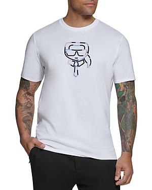 Karl Lagerhead Paris Karl Head Embroidered Tee