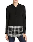 Generation Love Chester Plaid Layered-look Hoodie