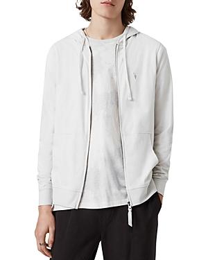 Allsaints Cotton Marled Slim Fit Full Zip Hoodie