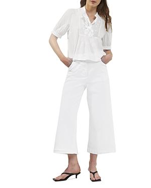 French Connection Alowie Embroidered Blouse