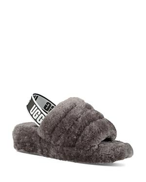 Ugg Women's Fluff Yeah Open Toe Fur Slide Slippers