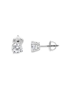 Unique Designs 14k White Gold Diamond Stud Earrings (60% Off) - Comparable Value $3,250
