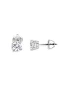 Unique Designs 14k White Gold Diamond Stud Earrings (60% Off) - Comparable Value $3,250