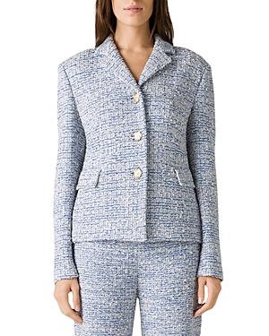 St. John Boucle Grid Knit Jacket