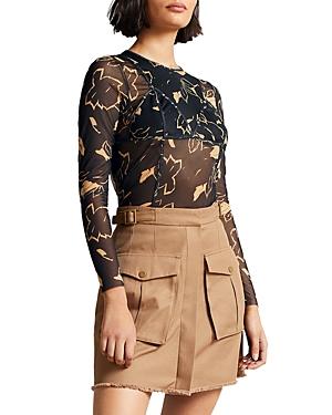 Ted Baker Glorihh Jersey Mesh Top