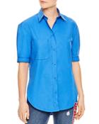 Sandro Phil Short-sleeve Cotton Button-down Shirt