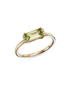 Bloomingdale's Peridot & Diamond Accent Stacking Ring In 14k Yellow Gold - 100% Exclusive