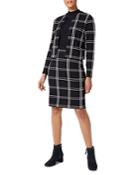 Hobbs London May Windowpane Print Jacket