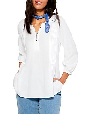 Nic+zoe Double Gauze Pintucked Top