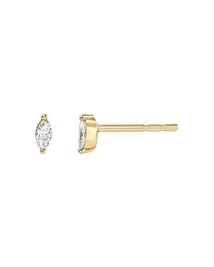 Zoe Lev 14k Yellow Gold Marquis Diamond Stud Earrings