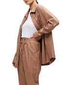 N:philanthropy Monte Faux Leather Button Front Shirt