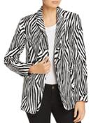 Frame Zebra Stripe Velvet Blazer