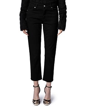 Zadig & Voltaire Cropped Jeans In Noir